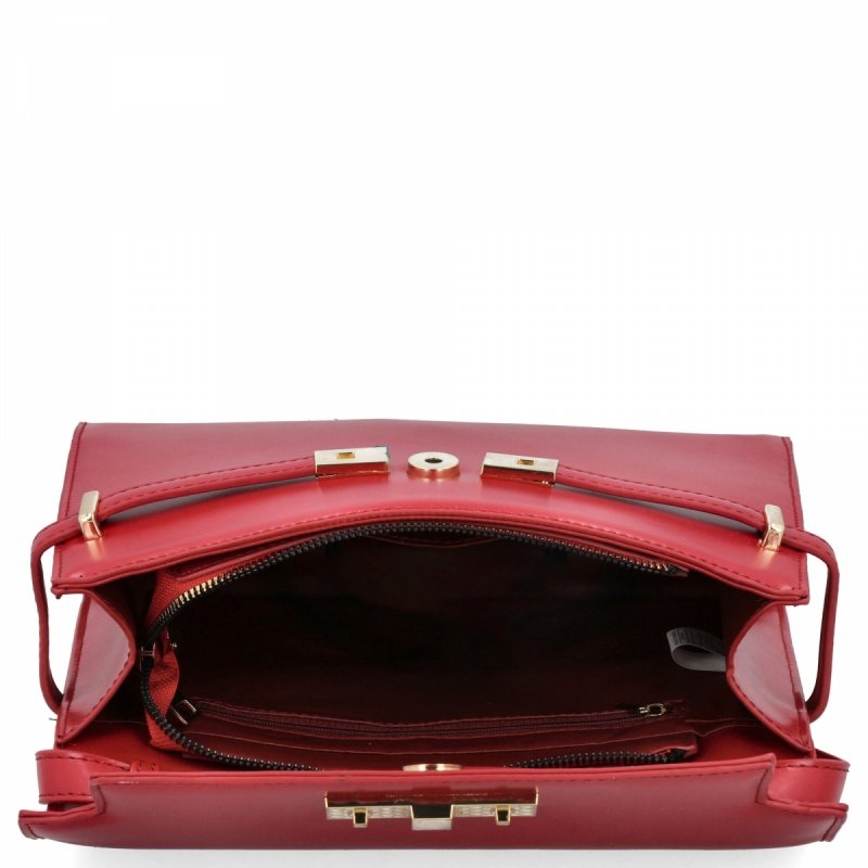 Elegancka Torebka Damska Listonoszka firmy Herisson Czerwona