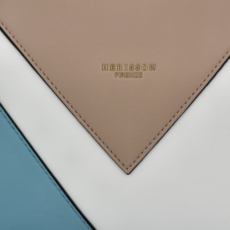 Stylowa Torebka Damska Na Ramię firmy Herisson  Błękitna