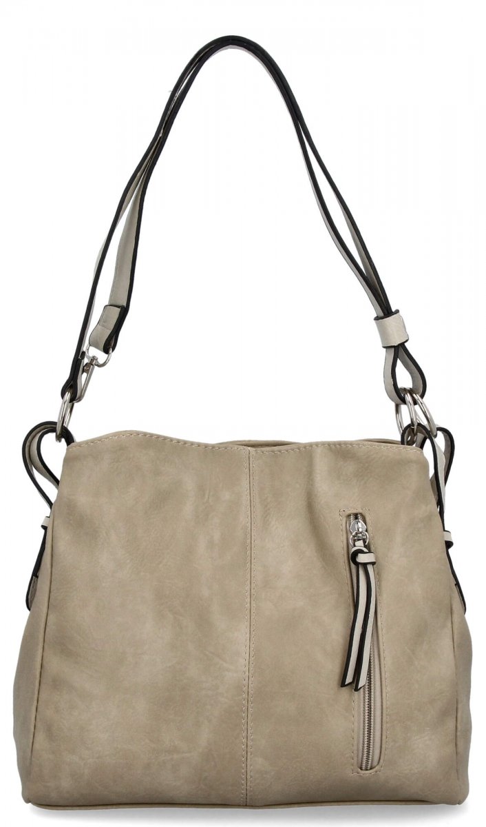 Torebka Damska Shopper Bag XL firmy Hernan Ciemno Beżowa