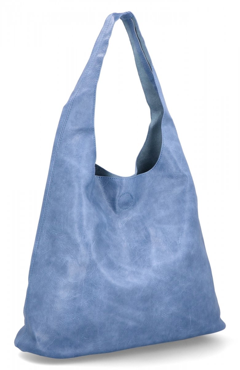 Duża Torebka Damska XL Shopper Bag z Kosmetyczką firmy Herisson Niebieska