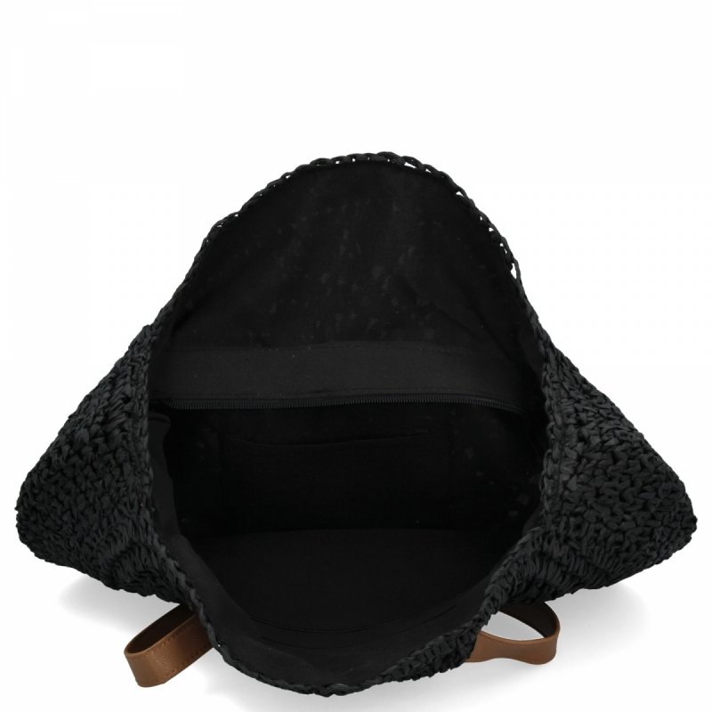 Torebka Damska Ratanowa firmy Herisson Czarna