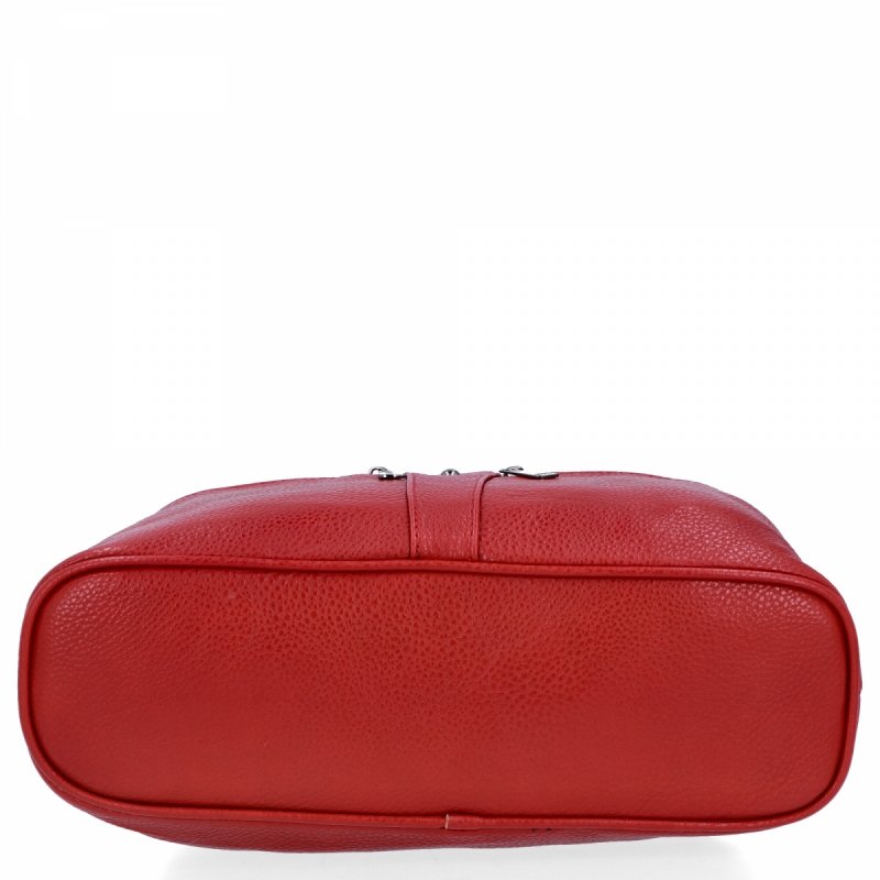 Torebka Damska typu Shopper Bag firmy Hernan Bordowa