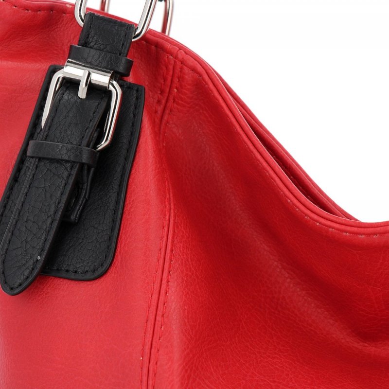 Torebka Damska Shopper Bag XL firmy Hernan Czerwona