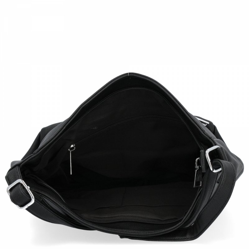 Miejska Torebka Damska Listonoszka firmy Herisson  Czarna