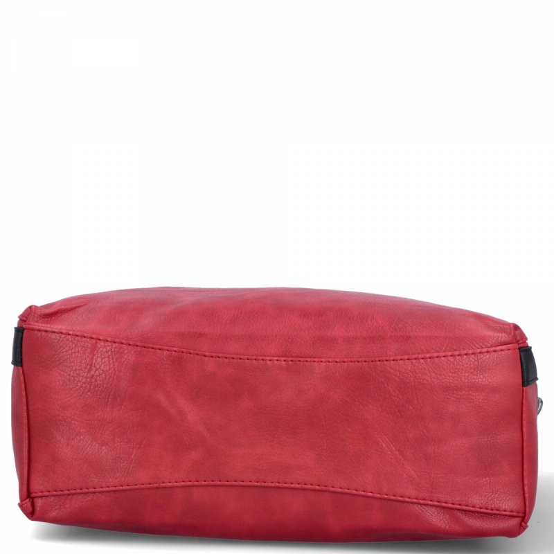 Duża Torebka Damska Shopper Bag firmy Hernan Bordowa