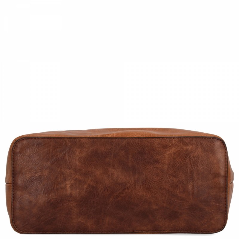 Uniwersalna Torebka Damska Shopper Bag XL firmy Hernan Ruda/Brązowa