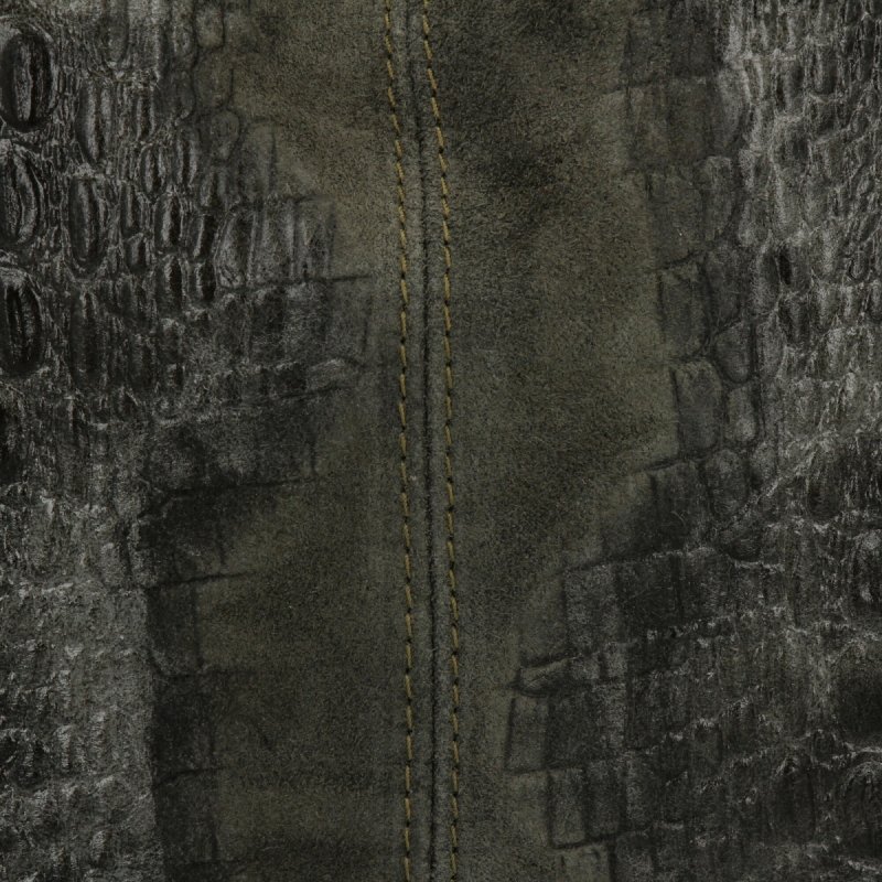 Torebka Skórzana w Motyw Zwierzęcy Zielona