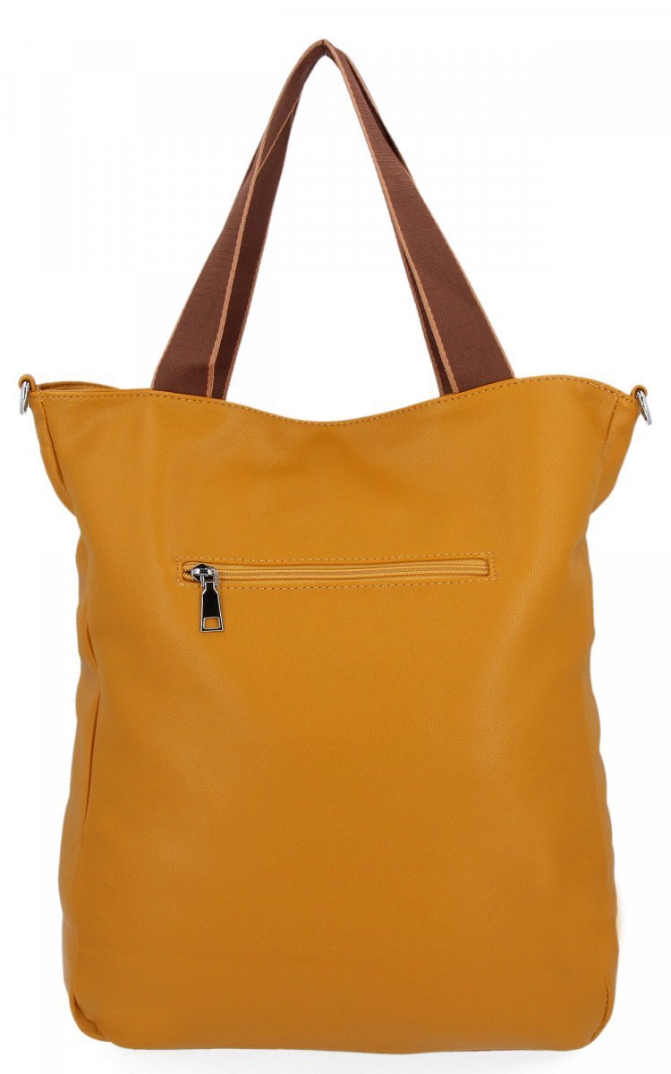 Uniwersalne Torebki Damskie Shopper Bag firmy Bee Bag Żółta
