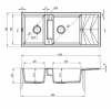 DEANTE Zlewozmywak granitowy magnetyczny 2-komorowy z ociekaczem MAGNETIC antracyt metalik ZRM_T213