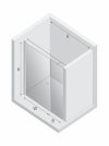 NEW TRENDY Drzwi wnękowe NEW SOLEO LIGHT GOLD PLUS 1D U 150x195 czyste 6mm Active Shield 2.0  wsp. prostopadły D-0987A-WP