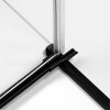 NEW TREDNY Drzwi wnękowe REFLEXA BLACK 1D L 120x200 szkło czyste 6mm Active Shield 2.0 EXK-4906