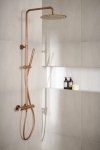 ARMATURA KRAKÓW KFA Zestaw prysznicowy deszczownia z baterią termostatyczną MOZA PREMIUM ROSE GOLD 5736-920-34