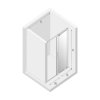 NEW TRENDY Drzwi prysznicowe przesuwne SMART BLACK 110x200 EXK-4110