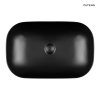 OLTENS Hamnes umywalka 61x40 cm nablatowa owalna z powłoką SmartClean czarny mat 40802300