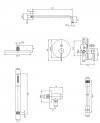 OMNIRES System zestaw prysznicowy podtynkowy czarno złoty SYSY18BLGL