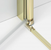 NEW TRENDY Kabina prysznicowa New Soleo Light Gold 90x90, pięciokątna, drzwi pojedyncze  K-1664