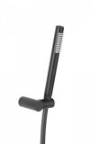 ARMATURA KRAKÓW KFA Bateria wannowa ścienna termostatyczna MOZA BLACK 5734-010-81 z natryskiem punktowym PREMIUM 841-225-81