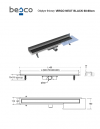 BESCO Odpływ liniowy Virgo Next Black 70cm OL-70-VNB