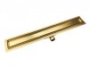 AQUALine - Odpływ liniowy posadzkowy złoty/gold 2w1 pod płytkę 110cm L04GL
