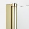 NEW TRENDY Drzwi wnękowe NEW SOLEO LIGHT GOLD PLUS 1D U 100x195 czyste 6mm Active Shield 2.0  wsp. prostopadły D-0940A-WP