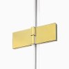 NEW TRENDY Kabina prysznicowa podwójne drzwi uchylne AVEXA GOLD SHINE Linia Platinium 100x100x200 EXK-1702