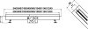 AQUALine - Odpływ liniowy podłogowy SLIM INVISIBLE CZARNY/BLACK Obrotowy syfon ROZMIARY 50-120cm RSP01BK