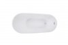 BESCO Wanna akrylowa wolnostojąca Melody 150 + maskownica syfonu z przelewem biała#WAS-150-MBI