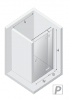 NEW TRENDY Drzwi wnękowe Reflexa 120x200 EXK-5065/EXK-5066