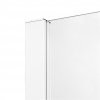 NEW TRENDY Drzwi wnękowe prysznicowe przesuwne podwójne PRIME WHITE 180x200 D-0439A