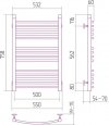 Sunerzha - grzejnik dekoracyjny BOHEMIA ARC 800x500 WODNY/ELEKTRYCZNY  warianty kolorystyczne