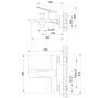 INVENA Bateria wannowa z zestawem natryskowym Alonia złoto szczotkowane BW-70-009-V