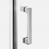 NEW TRENDY Kabina NESTA chrom 2D prostokątna  100x90x200 czyste 6mm Active Shield 2.0 K-3667