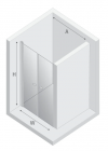 NEW TRENDY DRZWI WNĘKOWE NEW SOLEO Gunmetal BRUSHED 70x195, wahadłowe, podwójne D-0532A