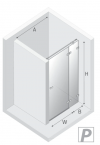 NEW TRENDY Drzwi wnękowe 90x200 Avexa Gunmetal Brushed EXK-3246/EXK-3247