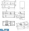 ELITA SZAFKA SPLIT 120 3S LEWA FUME MATT PDW 169023