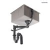 Oltens Stalvask zlewozmywak stalowy 1-komorowy 54x44 cm czarny 71101300