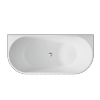 BESCO Wanna przyścienna Leya 170x78 + syfon chrom #WAS-170-L
