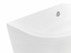 BESCO Wanna przyścienna wolnostojąca Volya 140x75 + syfon klik-klak chrom z przelewem slim #WKV-140-WSS