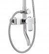 REA -  Zestaw Prysznicowy BLOOM BIAŁY CHROM / WHITE CHROME