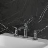 OMNIRES Bateria umywalkowa 3-otworowa ART DECO AD5114CR