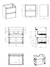 ELITA SZAFKA 58.5 x 63.5 x 44.2 HELO 60 2S SAGE MATT PDW RE010600201470