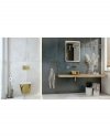 LAVITA Umywalka nablatowa Merida Brushed Gold 37cm