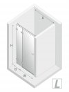 NEW TRENDY Drzwi prysznicowe wnękowe AVEXA WHITE 80x200 EXK-2687/2688