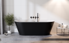 BESCO Wanna wolnostojąca Deeva Matt B&W 150x75 + syfon chrom #WWA-150DMBC