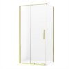 NEW TRENDY kabina prysznicowa narożna prostokątna Smart Light Gold złota 130x100 cm EXK-4245