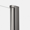 NEW TRENDY Kabina prysznicowa New Soleo Gunmetal Brushed, walk in 60x195 K-2258