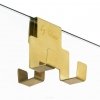 NEW TRENDY Kabina Walk In AVEXA GOLD BRUSHED 110cm z wieszakiem złota szczotkowana EXK-3146