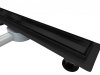 AQUALine - Odpływ liniowy podłogowy 2w1 pod płytkę CZARNY Matowy Obrotowy syfon 80cm R04BK800