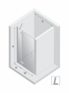 NEW TRENDY DRZWI WNĘKOWE NESTA CHROME, DRZWI POJEDYNCZE 100x200 1L D-0850A