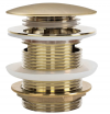 REA - Korek wannowy uniwersalny Klik-Klak Złoty Szczotkowany 6cm